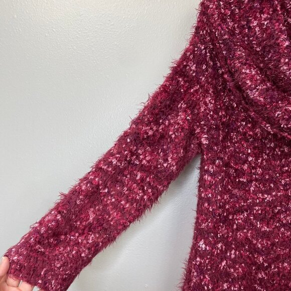 Knox‎ Rose Cowl Neck Red XXL Chunky Sweater Cozy Comfy Winter Warm - Picture 4 of 7